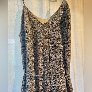 Leopard Print Button-Down Dress